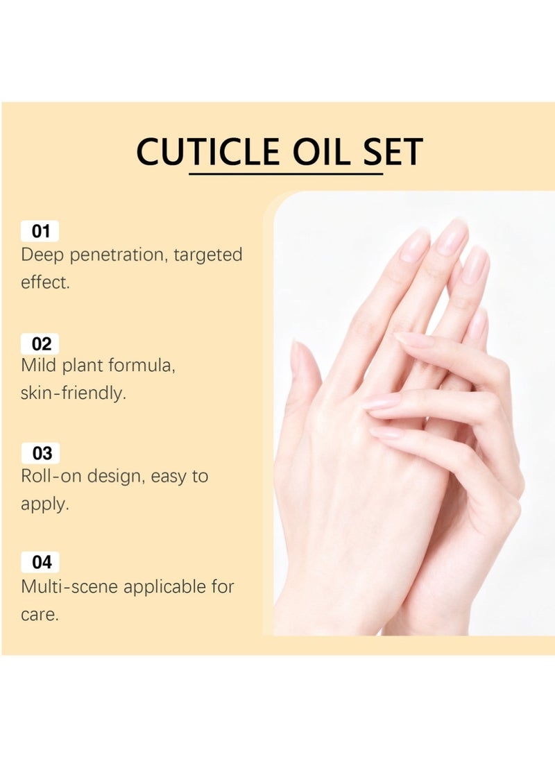 EELHOE Natural Cuticle Oil Pen: 6PCS Revitalizing Cuticle Oil for Nails with Vitamin E Repaired Cuticles Overnight Cuticle Softener Nail Strengthener Protector for Damaged Skin Thin Nail - Image 3